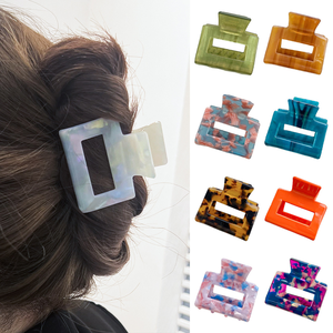 Pinzas de Pelo de Lujo de 5 cm, Pinzas Pequeñas para el Cabello al por Mayor, Pinzas de Color Carey, Pinzas de Acetato de Celulosa - Product Image 1