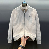 Veste Courte Homme Printemps 2026 Nouvelle Collection Col Montant avec Fermeture Éclair et Poches – Vêtement de Travail