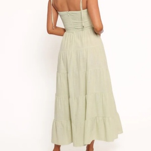 Robe d'été décontractée sans manches en coton et lin, design ajouré, couleur unie, pour femme - OEM - Product Image 4