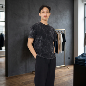 เสื้อยืดทรงบ็อกซี่ ย้อมสีแบบแอซิดวอช ผ้าหนา 230gsm 100% คอตตอน ผลิตในประเทศไทย - Product Image 6