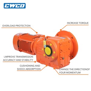 K Series xoắn ốc bánh răng côn động cơ với động cơ điện gang Tốc độ truyền bánh răng giảm tốc cho ngành công nghiệp xây dựng - Product Image 3