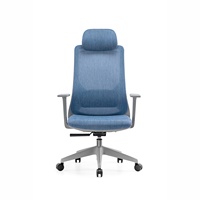 Chaise de bureau ergonomique à dossier haut de luxe bon marché chaise de bureau en maille pivotante chaise de bureau pour directeur du personnel