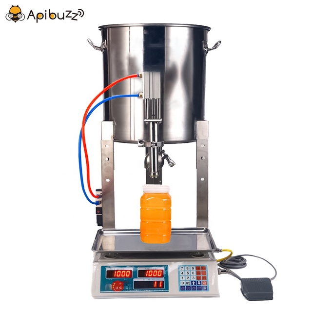 Pneumatic Semi Automatic Honey Straw Filling Machine for Sale - Honey Bottling Equipment Price - Beekeeping Material