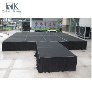 เวทีพกพาขนาดใหญ่แบบโมดูลาร์พร้อมผ้าม่าน  แท่นเวทีสำหรับคอนเสิร์ตกลางแจ้ง งานแต่งงาน และงานปาร์ตี้ - Product Image 3