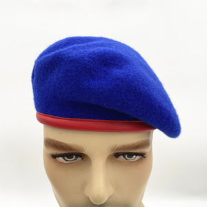 Bleu Français Béret Chapeaux Pour Hommes Casual Brodé Garder Au Chaud Laine Femmes Chapeau Impression Bérets Vente Chapeau Personnalisé - Product Image 2