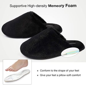 Pantofole da Donna Invernali Comode da Casa in Memory Foam, Ciabatte Antiscivolo Leggere con Fodera in Pelliccia Sintetica Soffice - Product Image 4