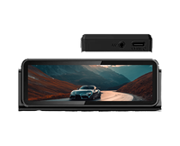 Caméra embarquée double objectif CPT 2CH 4K UHD pour la sécurité de conduite, écran IPS 3,16'', WiFi, GPS, caméra avant/arrière, enregistrement des données de vitesse