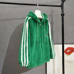 Chaqueta cálida <span class=keywords><strong>deportiva</strong></span> para <span class=keywords><strong>mujer</strong></span> y niña, abrigo con capucha de piel de oveja para <span class=keywords><strong>mujer</strong></span>, <span class=keywords><strong>Parka</strong></span> - Product Image 4