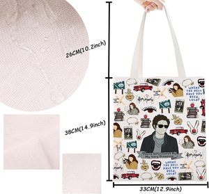 Sac fourre-tout Edward inspiré des films d'<span class=keywords><strong>horreur</strong></span> Vampire Merch pour les fans de cinéma (Sac fourre-tout Very Presence) - Product Image 4