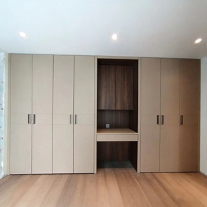 Armadio Contemporaneo Professionale in Legno Massello per Camera da Letto, Personalizzabile per <span class=keywords><strong>Abbigliamento</strong></span>, Biancheria e Accessori, con Toeletta per Villa - Product Image 2