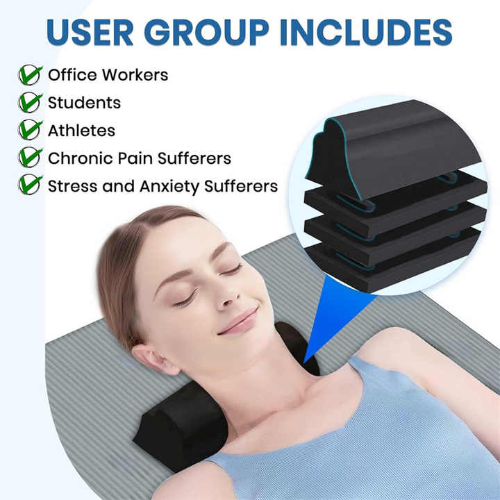 Cervical Traction Block Chiropractic Pillows Pain Relief Shoulder ...