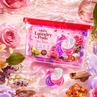 Pod Cuci Pakaian Beraroma Mawar dengan Aroma Parfum Mewah untuk Toko Online, Supermarket, dan Cuci Pakaian di Rumah (MOQ Rendah)