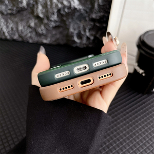 Étui de téléphone professionnel en cuir PU pour iPhone 17 13 Pro Max 14 15 16 Plus 17 Air, coque arrière de protection antichoc avec cadre souple en TPU - Product Image 5