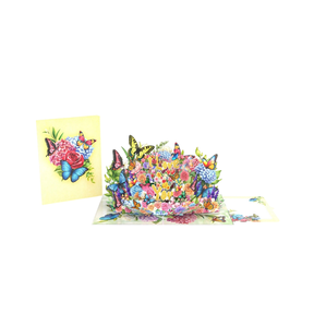 Custom 3D Butterflies in Floral Bush Pop up Card Birthday & Mother's Day Souvenir Creative Handmade Laser Cut Paper Gift - Product Image 4