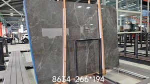 Dalles de marbre gris foncé en pierre naturelle en gros provenant du port de Xiamen en Chine pour les projets de sol et de mur d'hôtels et d'appartements - Product Image 5