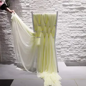 Elegant Chiffon Chair Sash Chiavari Chair Cover for wedding
