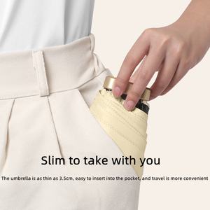 Parapluie de poche promotionnel pas cher, personnalisé avec logo, anti-UV, compact, léger, pliable en 5 sections, avec <span class=keywords><strong>housse</strong></span> - Product Image 6