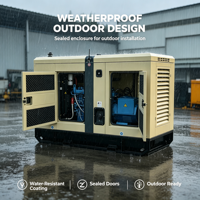 Groupe électrogène diesel de secours 140 kW avec 8 heures d'autonomie pour hôtel, sortie 380 V