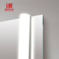 Miroir de salle de bain LED avec lumières, miroir de coiffeuse, capteur tactile intelligent, anti-buée pour salle de bain moderne
