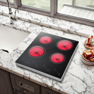 Table de cuisson infrarouge en céramique encastrable 4 feux 1600W+1800W+1800W+1600W, Appareil de cuisson à induction domestique - Product Image 5