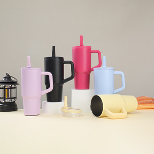 2026 Luxury 30oz Tumbler with Handle Wholesale Custom Logo Stainless Steel Vacuum Insulated Travel Mug Coffee <b>Cup</b> with Straw - Product Image 6