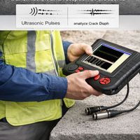 Probador Ultrasónico No Metálico para Inspección de Concreto, Dispositivo Portátil de Ensayo No Destructivo Ultrasónico para Defectos Internos y Evaluación de Resistencia