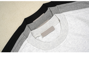 Camiseta de Verano de Manga Corta 100% Algodón <span class=keywords><strong>ESSS</strong></span> Edición Especial con Doble Línea y Letras - Corte Holgado Unisex Simple y Moderno - Product Image 5