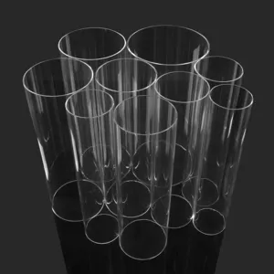 OEM Factory Customizes Acrylic Circular Transparent Tubes For The Support Rod Of The Storage Rack