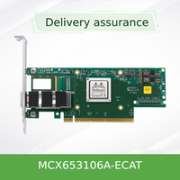 Nouvelles cartes réseau MCX653106A-ECAT Mellanox CX-6 VPI HDR100/EDR Dual Port 100G PCI Express IB Card Interface Ethernet