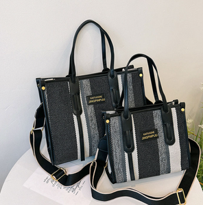 Nouveau sac à main pour femmes tendance, toile, couleur unie, haut de gamme, décontracté, sac à main, grande capacité, sac bandoulière, sac fourre-tout - Product Image 3