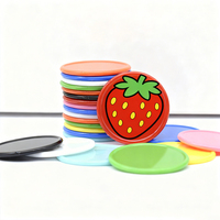 Nouveauté : Pièces de monnaie en plastique imprimées en gros, fruits 2D/3D, gravées et colorées, pièces de jeu imprimées, cadeau, pièce de monnaie en plastique personnalisée, orange
