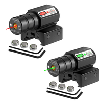 Visée laser tactique rouge et verte avec réglage 11 mm 20 mm pour le tir et la chasse