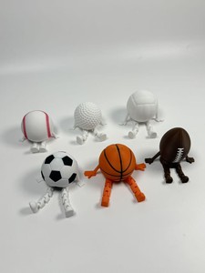 Figura de Voleibolista Blanca LEVIGOR con Extremidades Articuladas de 7 cm, Decoración Coleccionable para Escritorio, Modelo Deportivo de Dibujos Animados, Manualidad de Plástico - Product Image 4