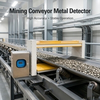 Detector de Metales para Minería con Reinicio Remoto, Certificado CE, Fuente de Alimentación de 220V, Sistema de Control Independiente, Banda de Alambre de Acero, Pantalla LCD