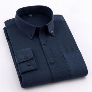 Camicie da uomo Oxford a maniche lunghe Casual bianco rosso <span class=keywords><strong>blu</strong></span> grigio verde Navy da uomo d'affari a manica lunga <span class=keywords><strong>camicia</strong></span> sottile abbottonata - Product Image 4