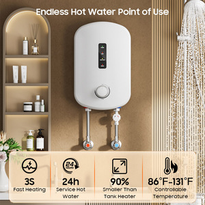 <span class=keywords><strong>Chauffe</strong></span>-<span class=keywords><strong>eau</strong></span> électrique instantané avec affichage numérique, certifié UE, pour lavabo, commande par bouton fixe - Product Image 6