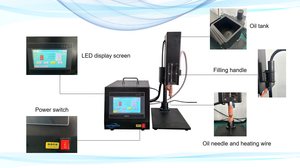 0.5-2ml dầu điền bán tự động điền máy nhỏ xách tay Máy tính để bàn Máy chiết rót - Product Image 3