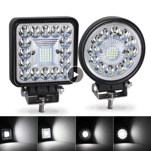 Luces de Trabajo LED Universales de 4 Pulgadas para Autos, Camionetas y SUVs, 48W, Lámpara de Proyección y Reflector Todoterreno, Nueva, 12V 24V, LED Cuadrada para Vehículos - Product Image 2