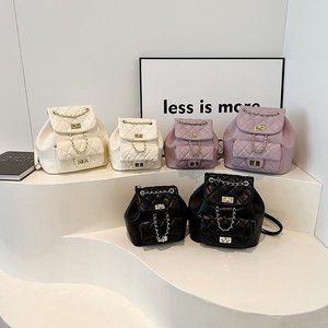 <span class=keywords><strong>Sac</strong></span> à dos en PU durable pour <span class=keywords><strong>femme</strong></span>, style coréen tendance 2025, motif losanges, haut de gamme, pour étudiante, <span class=keywords><strong>sac</strong></span> à <span class=keywords><strong>main</strong></span> texturé, petit format 20-35L - Product Image 2