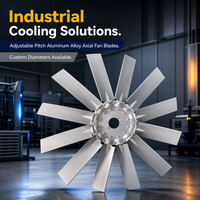 Verstellbare Axiallüfterflügel aus Aluminiumlegierung mit Anpassbarem Durchmesser für HVAC- und Kühlsysteme