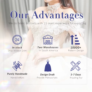 2025 stile caldo elegante Charm piccolo diamante tessuto a maglia 3d fiore ricamato 3d tessuto in messico per abito da sposa - Product Image 4