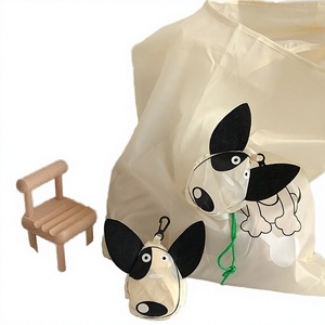 Sac de courses pliable en polyester, motif chiot de dessin animé, taille et motif personnalisables, vente directe usine, stock en gros, à porter à l'épaule - Product Image 3