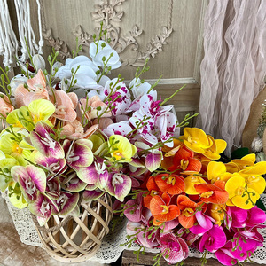 Orchidées Phalaenopsis artificielles en soie, moulées par injection, fleurs décoratives pour mariage, origine Europe - Product Image 1