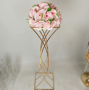 Wedding Party Supplies New Design Flower Stand Metal Plating Crafts Home Vase Home Decoration Table Center Piece For Sale - Product Image 6