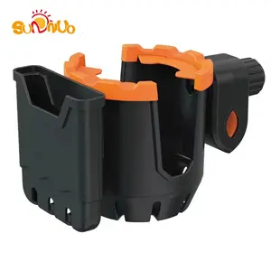 SUNNUO 2-in-1 Stroller Cup Holder Bike Cup Holder with Phone Holder