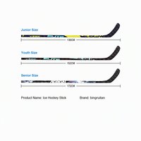 Nouveau bâton de hockey sur glace en fibre de carbone 24K 2027, plusieurs modèles, point de frappe personnalisable, vente en gros OEM