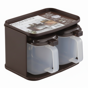 Inomata-Mini botella marrón de almacenamiento para condimentos de cocina - Product Image 1