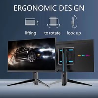 Monitor de Computadora LED IPS de 27 Pulgadas 1K, 165Hz, 1ms de Respuesta, Retroiluminación Colorida, Diseño Giratorio, Certificación CE FCC, Suministro de Fábrica