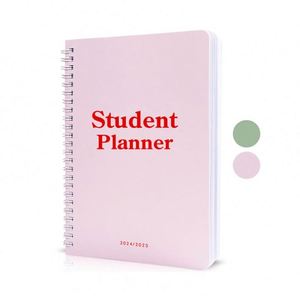 Custom 2024-2025 <b>A5</b> Leather <b>Spiral</b> Student Planner for Middle/High School Students 100 Sheets Weekly/Monthly Spreads Academic - Product Image 3