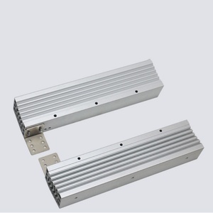 Sturdy Durable Gray Brushed Aluminum Profile Undermount Drawer Folding Table Slide Rail for Kitchen Outdoor Gym Bedroom Bathroom - Product Image 4